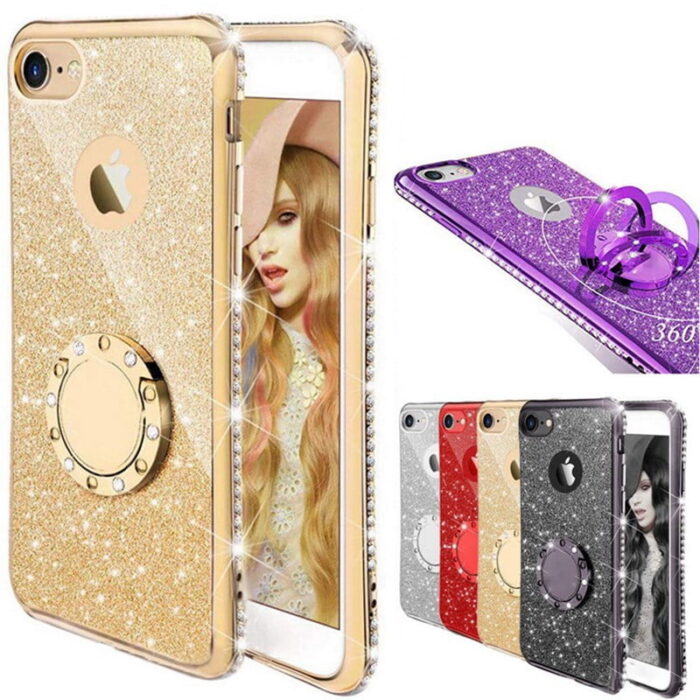 Étui iPhone Bijoux Paillettes et Diamants
