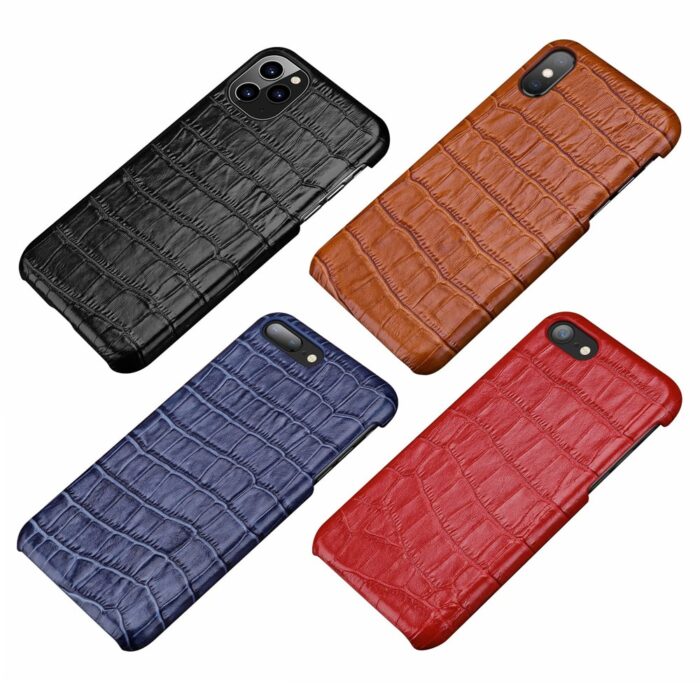 coque cuir croco