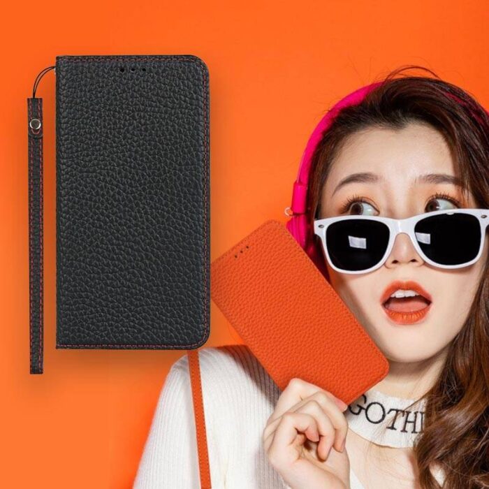 Etui portefeuille cuir iPhone 12