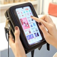 Sac téléphone Crossbody avec écran tactile et bandoulière