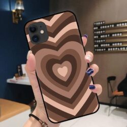 Coque iPhone Coeur chocolat