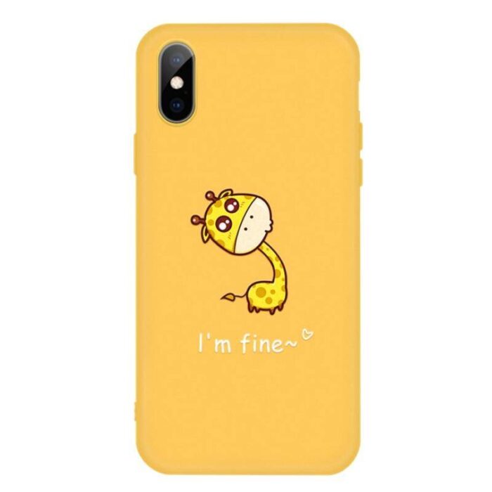 Coque iPhone motif Girafe (I’m fine)