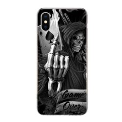 Coque iPhone Tête de Mort Carte de Jeux