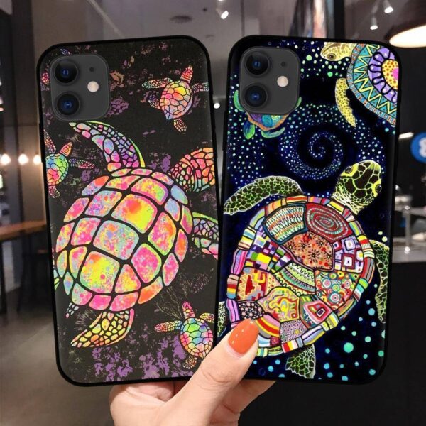 Coque iPhone Tortue Couleurs