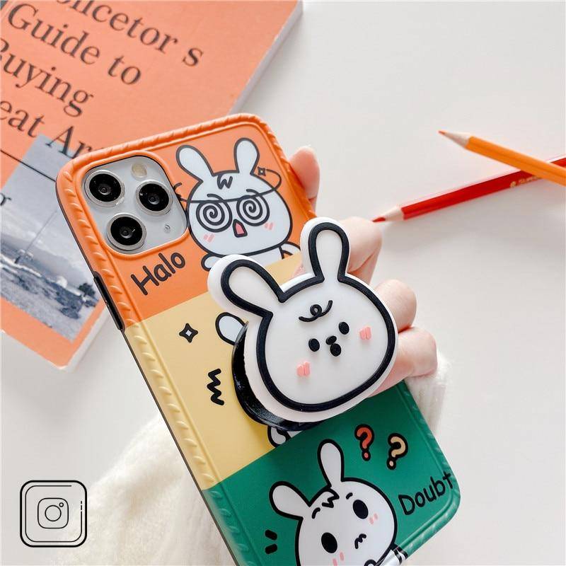 coque iphone Lapin avec Support