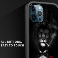 Alternative view of Coque iPhone Lion Majestueux