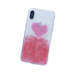 Coque iPhone Coeur Rose et perle 3D
