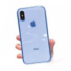 Coque iPhone 11 Silicone Bleu