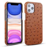 Coque iPhone Autruche (brun)