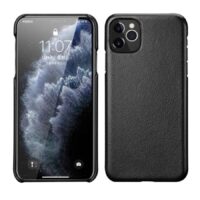 Coque iPhone Cuir Noir