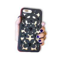 Coque iPhone relief fleur