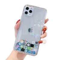 Coque iPhone transparente avec motif