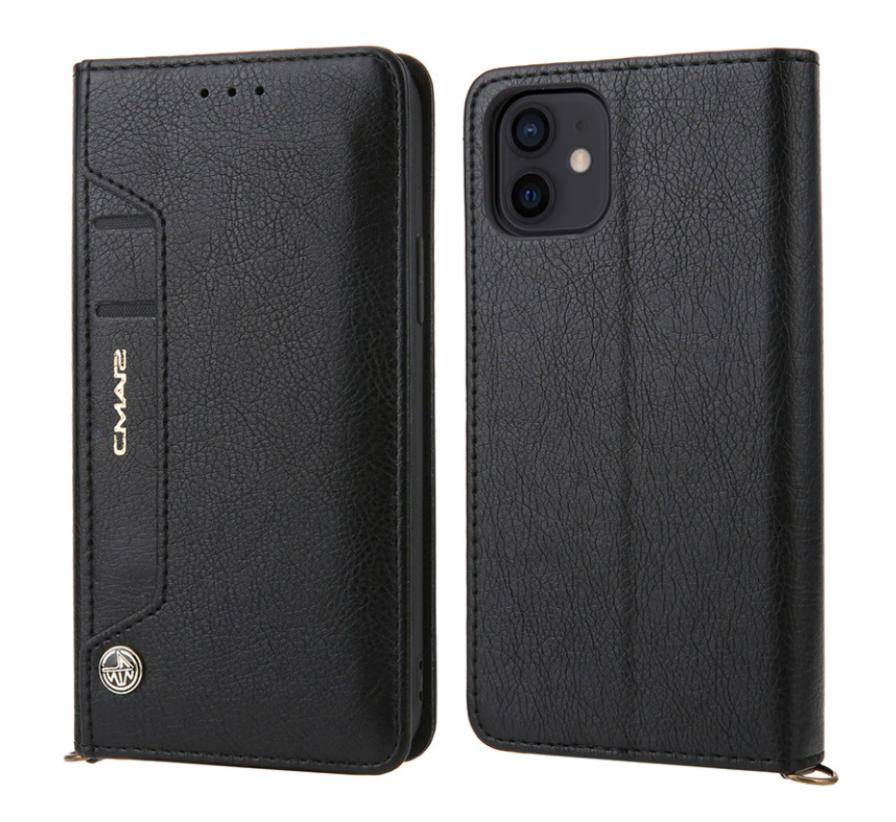 coque porte cartes iPhone noir