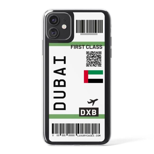 Coque iPhone billet d'avion Dubai
