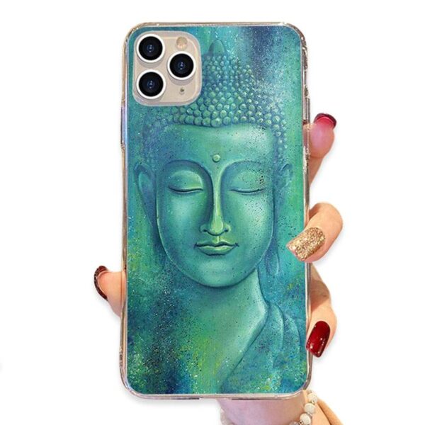 Coque iPhone Bouddha Turquoise