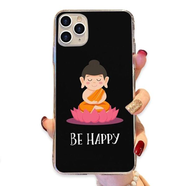 Coque iPhone Bouddha Be Happy