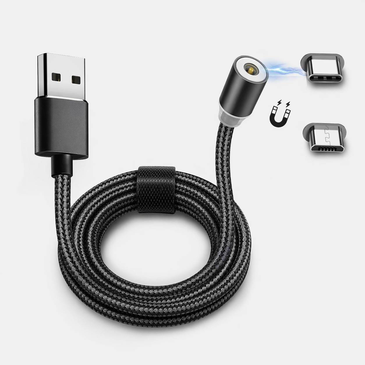 Cable aimenté USB vers USB C ou MICRO USB