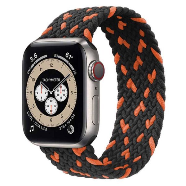 Bracelet pour Apple Watch Orange Black