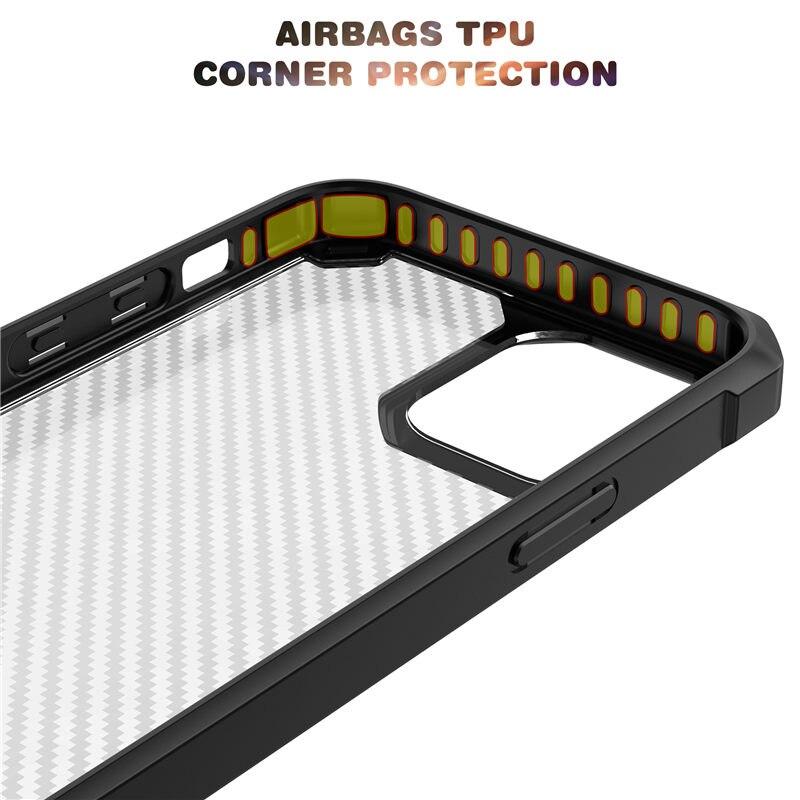 Coque fibre de carbone - airbags protection