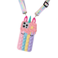 Coque iPhone Licorne avec cordon