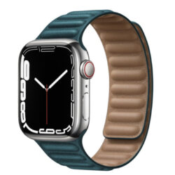Bracelet Apple Watch Cuir Vert