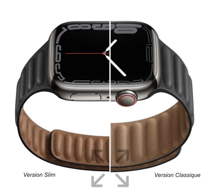 Bracelet Apple Watch Compatible - Plus de 17 couleurs, modèles