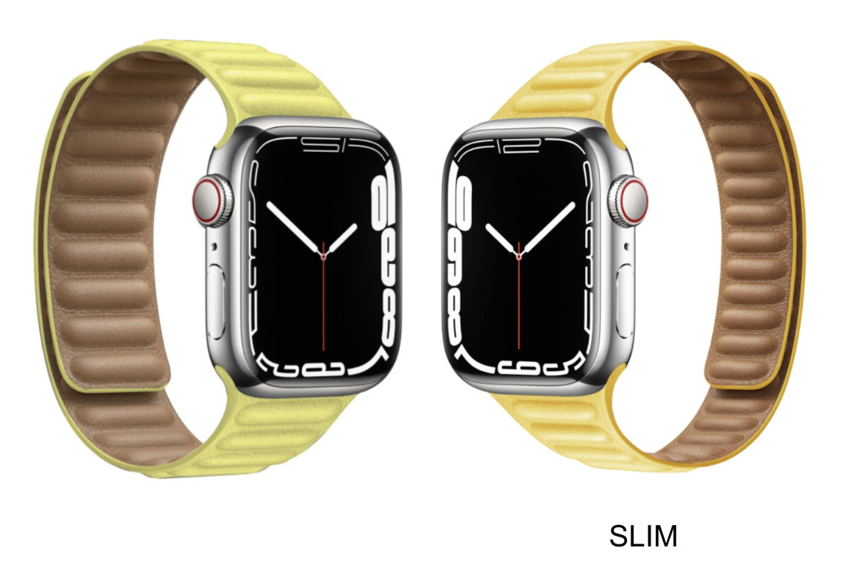 Bracelet Cuir poignet fin compatible Apple watch
