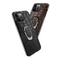 Coque iPhone 13 Cuir Crocodile