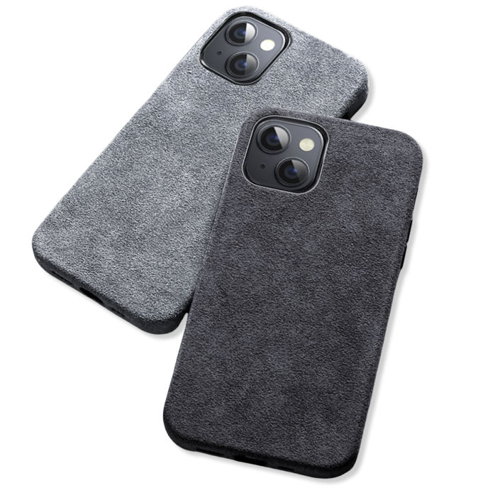 Coque iPhone 13 Alcantara