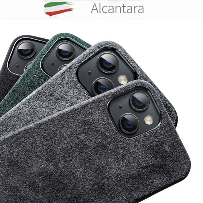Coque iPhone 13 Cuir Alcantara