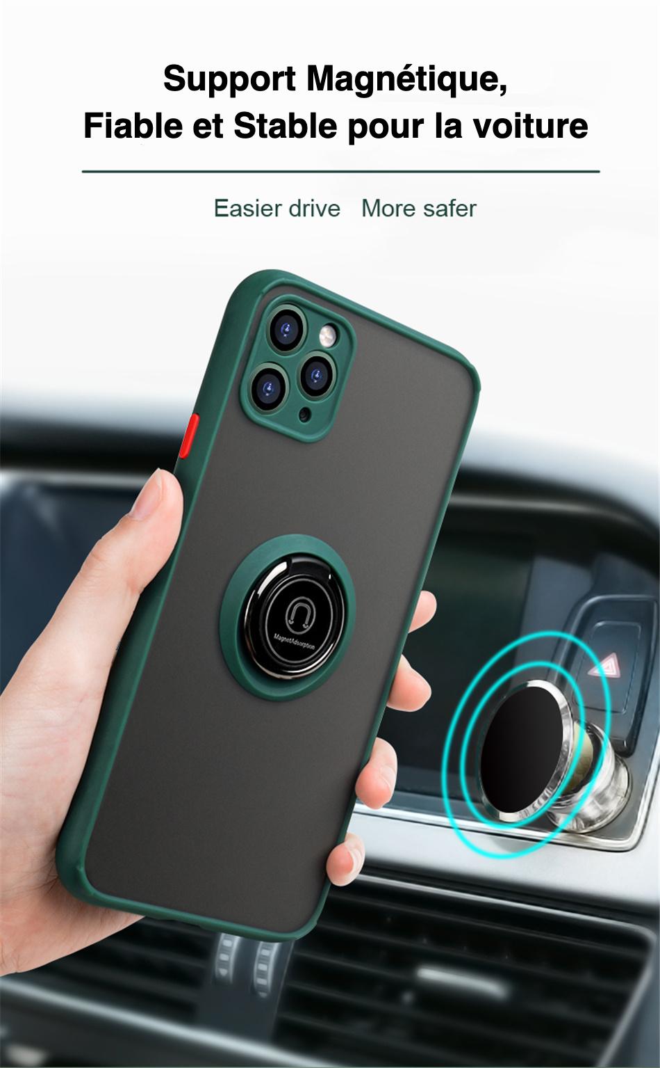 Coque avec anneau magnétique pour iPhone 11 Coque avec anneau magnétique pour iPhone 11