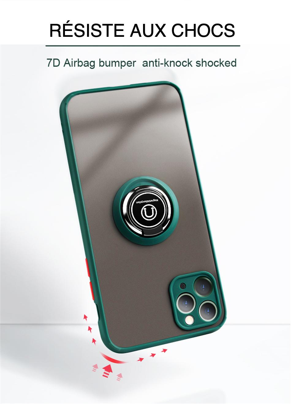 Coque avec anneau magnétique pour iPhone 11 Coque avec anneau magnétique pour iPhone 11