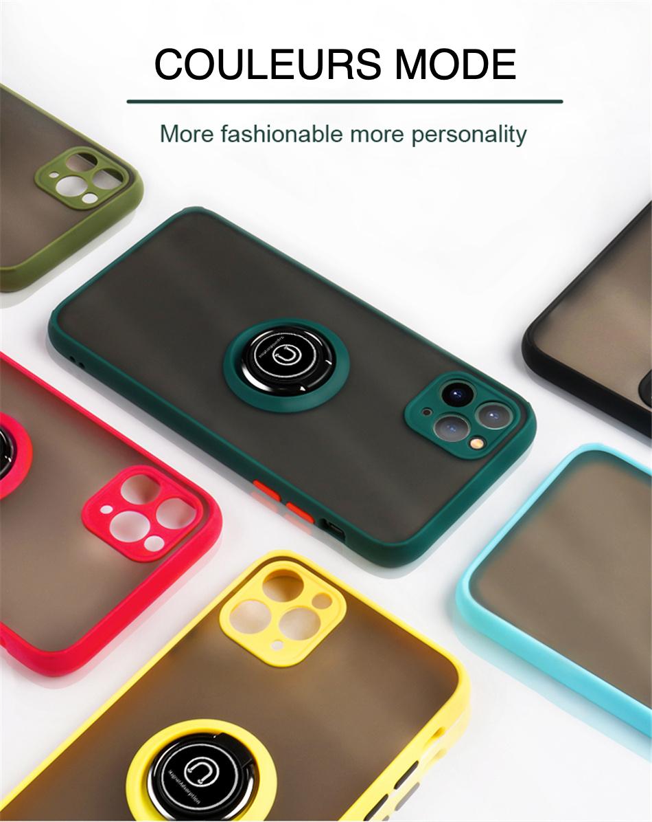 Coque avec anneau magnétique pour iPhone 11 Coque avec anneau magnétique pour iPhone 11