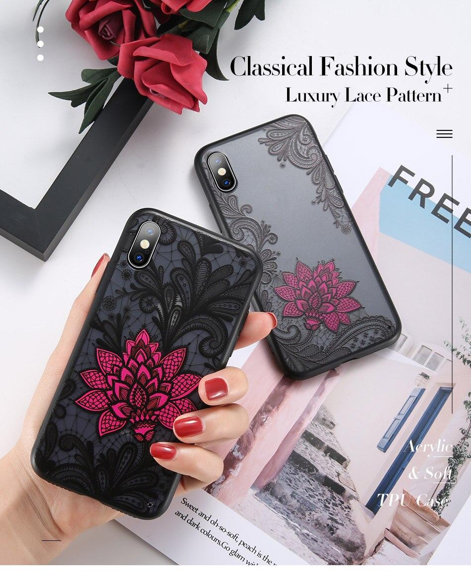 Coque iPhone fleur et dentelle Coque iPhone Dentelle et fleurs