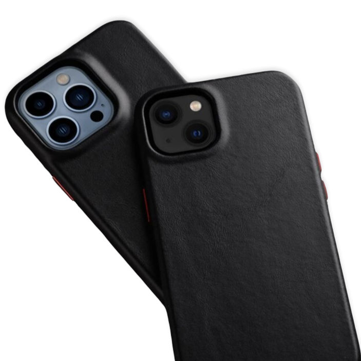 Coque iPhone Cuir noir