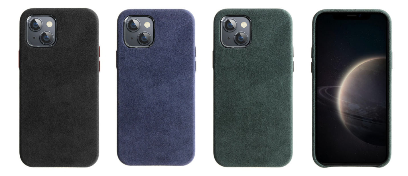 Coque iPhone 13 Alcantara sans fil