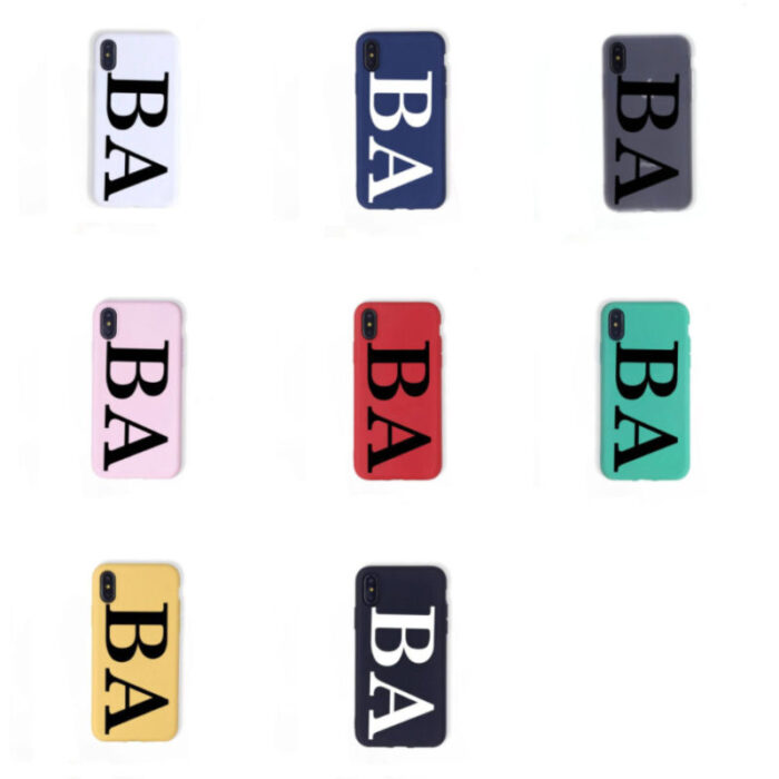 coque iPhone 13 initiales