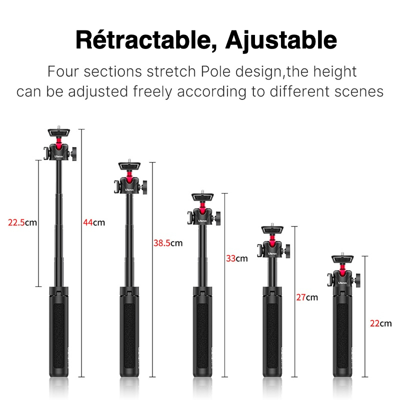 Trépied pliable et Perche à Selfie 