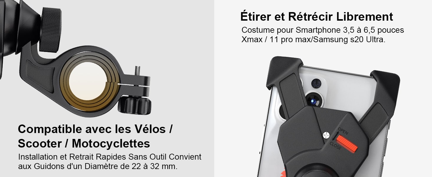 Support-iphone-compatible-velo-scooter-moto