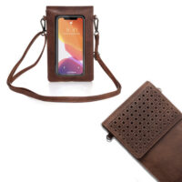 Sac Bandoulière Téléphone brun foncé