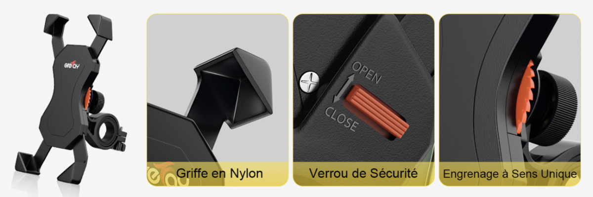Support iPhone Vélo/Moto Protection complète