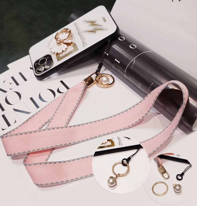 Dragonne téléphone rose