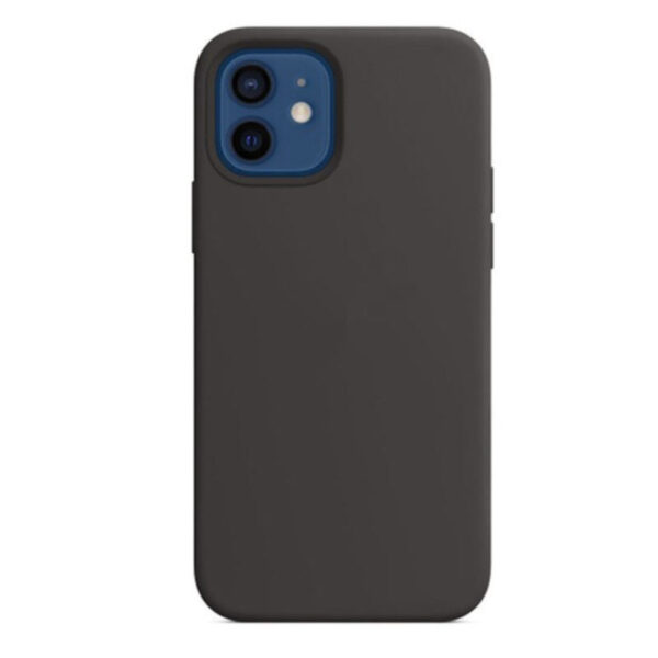 Coque iPhone 12 Silicone noir