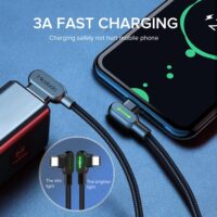 Alternative view of Cable USB-C en nylon tressé pour iPhone