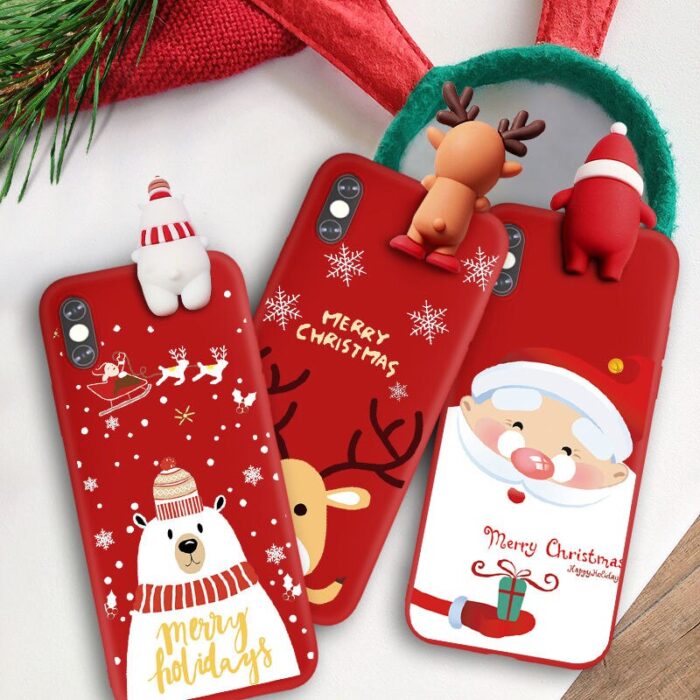 Coque figurine 3D pour noël