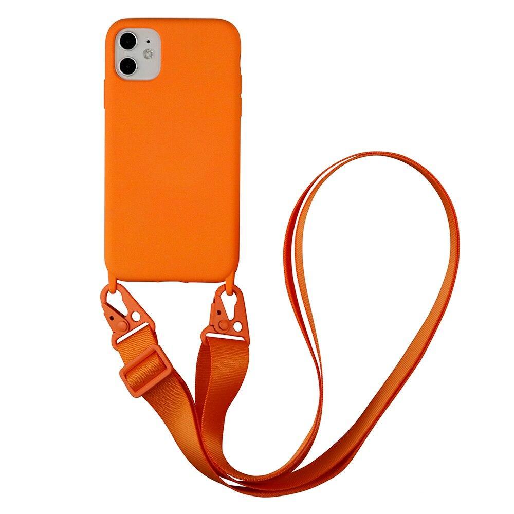 Coque iPhone Tour de cou orange