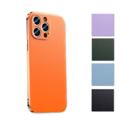 Coque iPhone Cuir Orange