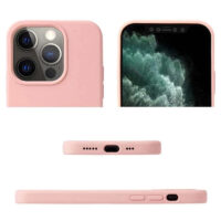 coque silicone rose iphone 15