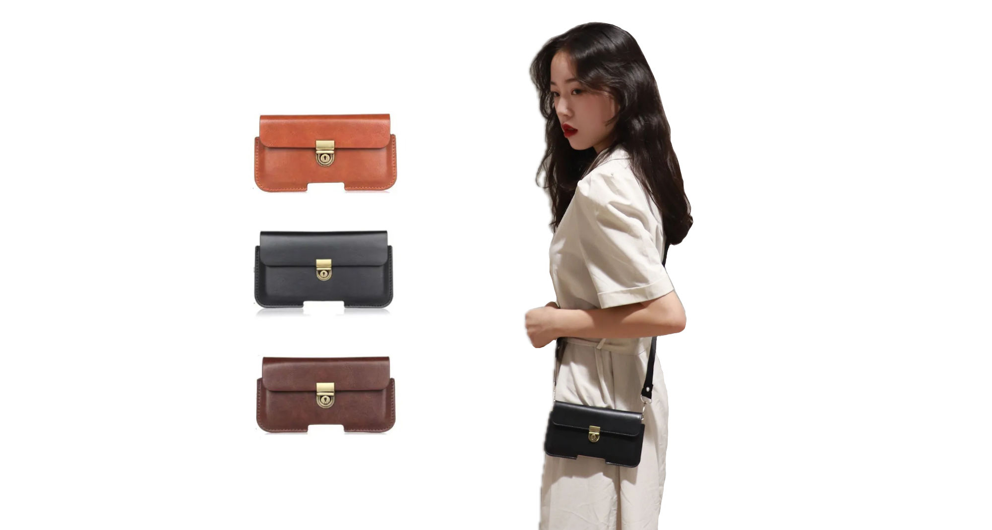 Etui-portefeuille-iPhone-en-cuir-sangle