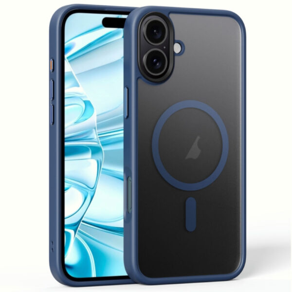 Coque iPhone 16 Magnétique Titanium Blue